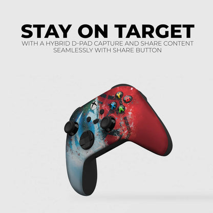 Jeddi Sith Custom X-Box Controller Wireless Compatible with X-Box One/Series X/S Proudly Customized in USA with Permanent HYDRO-DIP Printing (NOT JUST a SKIN)