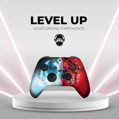 Jeddi Sith Custom X-Box Controller Wireless Compatible with X-Box One/Series X/S Proudly Customized in USA with Permanent HYDRO-DIP Printing (NOT JUST a SKIN)